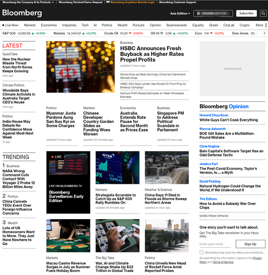 Bloomberg Business Digital Subscription (Starting from 2 months) Discounted